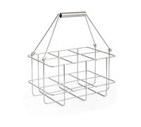 HAY Rangement de flacons Outdoor Market Acier inoxydable. 6 bouteilles