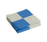 HAY Serviette Pattern Dinner Check 40x40 cm Lot de 20 Grey-blue L