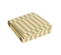 HAY Serviette Pattern Lunch Stripe 33x33 cm Lot de 20 Cream-sand pillar