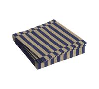 HAY Serviette Pattern Lunch Stripe 33x33 cm Lot de 20 Dark blue-dark sand pillar