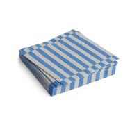HAY Serviette Pattern Lunch Stripe 33x33 cm Lot de 20 Grey-blue pillar