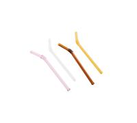 HAY Set de 4 pailles en verre Sip Straw - HAYSipStrawSwirl