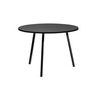 HAY Table à manger ronde Loop Stand Black linoleum-black. Ø105 cm