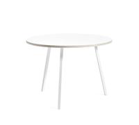 HAY Table à manger ronde Loop Stand White laminate-white. Ø105 cm
