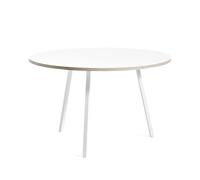 HAY Table à manger ronde Loop Stand White laminate-white. Ø120 cm