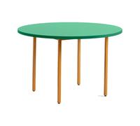 HAY Table à manger Two-Colour Ø120 cm Ochre-green mint