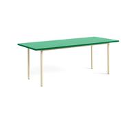 HAY Table à manger Two-Colour 90x200 cm Ivory-green mint