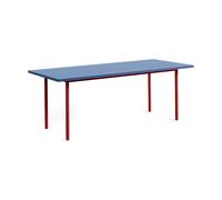 HAY Table à manger Two-Colour 90x200 cm Maroon red-blue