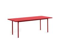 HAY Table à manger Two-Colour 90x200 cm Maroon red-red