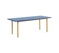 HAY Table à manger Two-Colour 90x200 cm Ochre-blue
