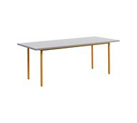 HAY Table à manger Two-Colour 90x200 cm Ochre-light grey