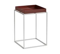 HAY Table à plateau Tray Table medium Chocolate-silicone gris. 30x30x44 cm
