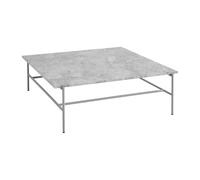 HAY Table basse Rebar 100x104x33 cm Grey marble-fossil