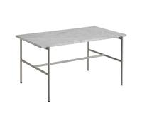 HAY Table basse Rebar 80x49x40.5 cm Grey marble-fossil