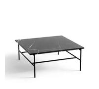 HAY Table basse Rebar 80x84x33 cm Black marble-black