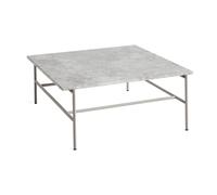 HAY Table basse Rebar 80x84x33 cm Grey marble-fossil