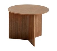 HAY Table basse Slit Ø45 cm Lacquered walnut