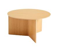 HAY Table basse Slit Ø65 cm Lacquered oak