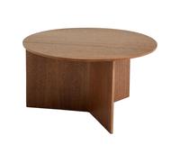HAY Table basse Slit Ø65 cm Lacquered walnut
