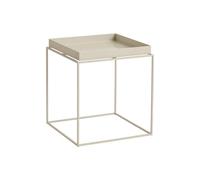 Table Basse Tray Moyenne Warm Beige/Acier