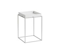 HAY Table à plateau Tray Table medium White-silicone gris. 30x30x44 cm