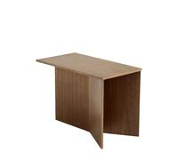HAY Table d'appoint Slit Oblong 27.5x49 cm Lacquered walnut