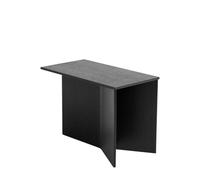 HAY Table d'appoint Slit Oblong 27,5 x 49 cm Chêne laqué noir