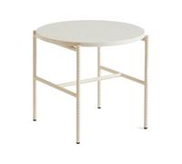 HAY Table d'appoint Rebar Ø45 cm Beige marble-alabaster