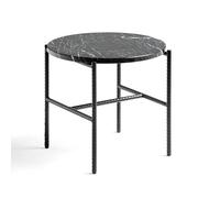 HAY Table d'appoint Rebar Ø45 cm Black marble-black