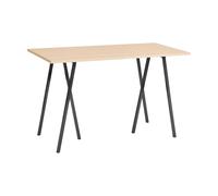 HAY Table de bar Loop Stand incl. support 77.5x160 cm Black-clear lacq. oak