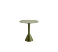 HAY Table ronde Palissade Cone - vert olive - Ø70_H74cm cm