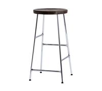 HAY Tabouret de bar Cornet 65 cm Smoked oiled oak-chrome