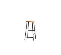 HAY Tabouret de bar Cornet 65 cm – chêne huilé – soft black