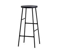 HAY Tabouret de bar Cornet 75 cm – Chêne noir – Soft black