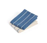 HAY Torchon de cuisine Outdoor Market Blue-beige. lot de 2