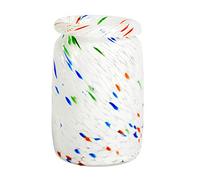 HAY Vase Splash Col roulé M 22 cm Pois blancs (multi)