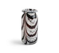HAY Vase Splash Roll Neck XS 19 cm Coffee and white