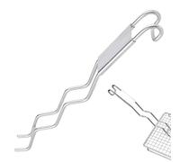 Hayaww Lève-Grille en Acier Inoxydable Levier de Grille de Barbecue poignées Grille de Barbecue soulever Facilement grilles Chaudes Sales Accessoires de Barbecue Barbecue Lifter Grille (B)