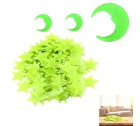 HAYGEM 203 Pièces Etoiles Phosphorescentes Plafond, 3D Etoile Fluorescente Chambre Enfant, Stickers Etoile avec Surface Adhésive, Décoration Ciel Étoilé pour Chambre, Bureau, Salle de te