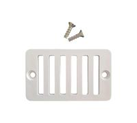 Grille de bonde de fond de piscine rectangulaire + vis - Blanc - SP1019BA Blanc G