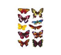 Haza Original autocollants papillon 20 pièces multicolores