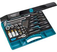 Hazet 1557/58 Jeu d’Outils carré creux 6,3/10/12,5 mm hexagone massif 6,3 mm torx extérieur/intérieur tamper résistant/nombre d'outils 58