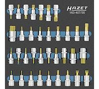 Hazet 163-407/35 Jeu de Douilles mâles carré creux 12,5 mm profil à 6 pans intérieurs/denture multiple intérieur XZN/empreinte à créneaux Ribe CV/torx intérieur/nombre d'outils 35