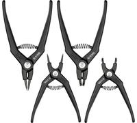 Hazet 1845/4 Circlip pliers set Suitable for Outer and inner rings 19-60 mm 19-60 mm Tip shape (details) Straight, 90° angle