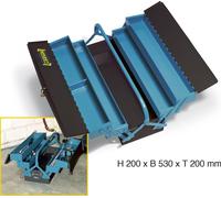 Hazet 190L Boîte à outils vide acier noir, bleu