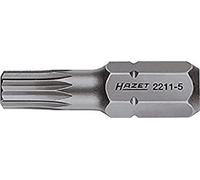 Hazet 2211-4 Embout-tournevis hexagone massif 1/4'' denture multiple intérieur XZN Taille M4 longueur 25 mm