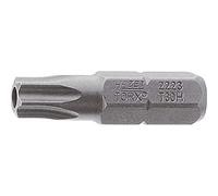Hazet 2223-T9H Embout-tournevis hexagone massif 1/4'' torx tamper résistant Taille T 9 H longueur 25 mm