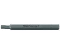 Hazet 2223LG-T30 Embout-tournevis hexagone massif 1/4'' torx intérieur Taille T 30 longueur 70 mm