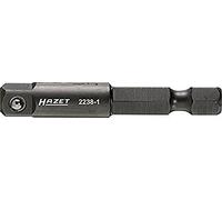 Hazet 2238-1 Adaptateur hexagone massif 1/4'' carré massif 1/4'' longueur 50 mm