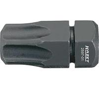 Hazet 2597-01 Embout-tournevis hexagone massif 5/16'' torx intérieur Taille T 45 longueur 18 mm